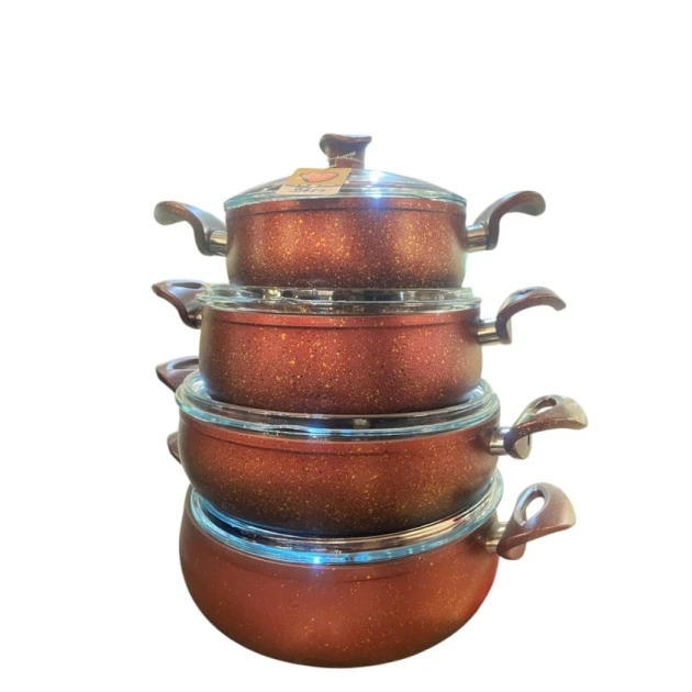 Набор кастрюль sweet-maxi 20/06, красный, 8 предметов Набор кастрюль sweet-maxi 20/06, красный, 8 предметов