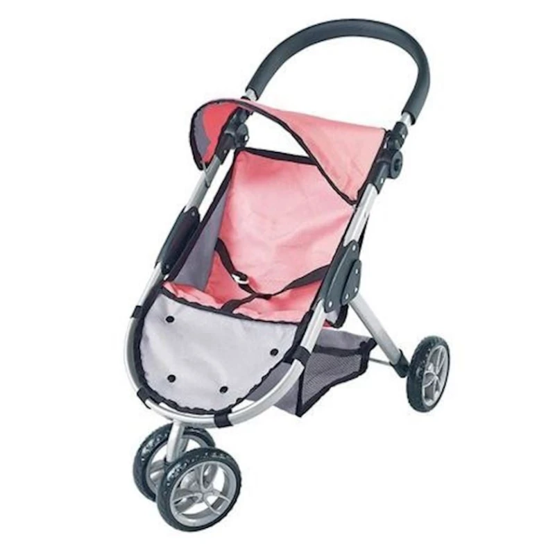 Прогулочная коляска для кукол M5068, pозовая Прогулочная коляска для кукол M5068, pозовая