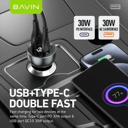 Автомобильное зарядное устройство Bavin PC973 Black
