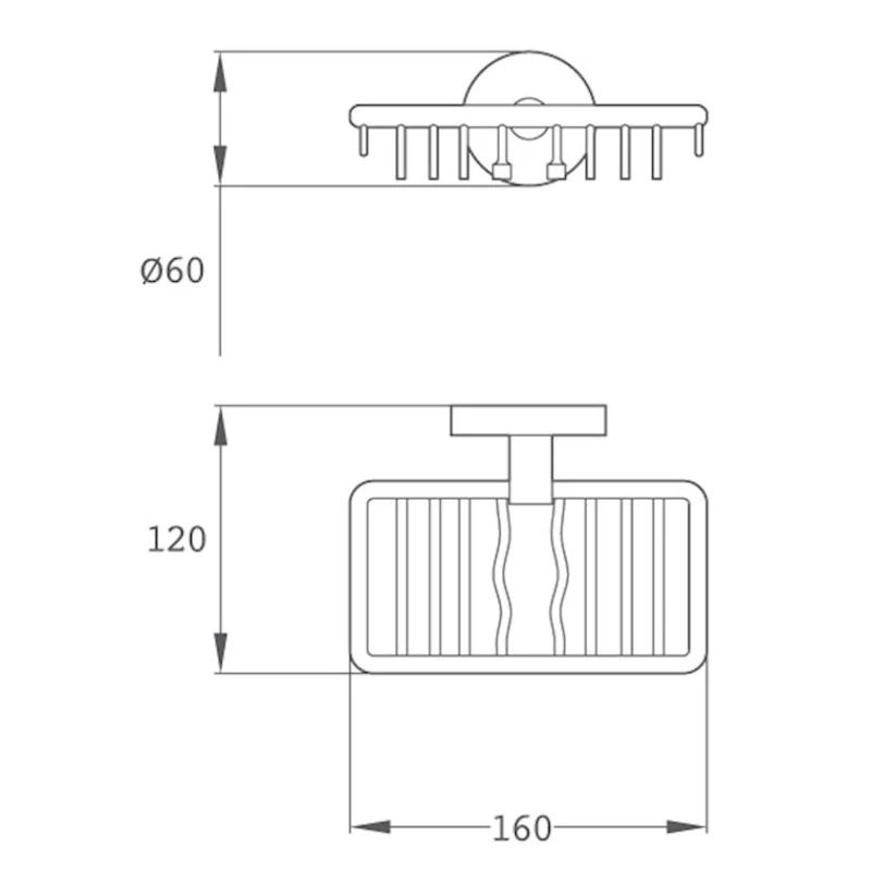 Мыльницa Teka Alaior, прямоугольная, позолоченная Мыльницa Teka Alaior, прямоугольная, позолоченная