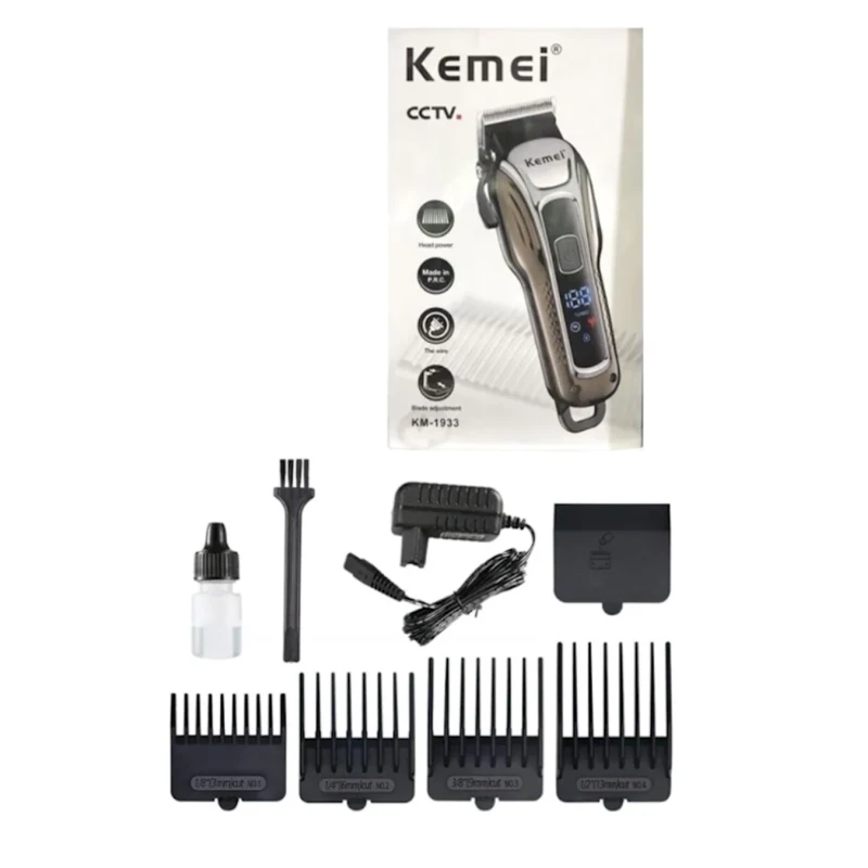 Машинка для стрижки волос Kemei KM-1933 Brown Машинка для стрижки волос Kemei KM-1933 Brown