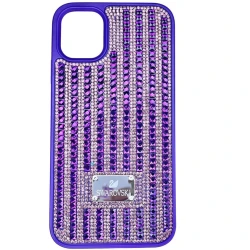 Çexol Apple iPhone 11 üçün Swarovski Purple
