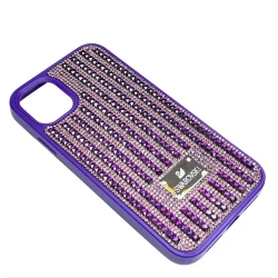 Çexol Apple iPhone 11 üçün Swarovski Purple