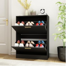 Ayaqqabı üçün tumba Art Mebel 48, laminat, qara, 80х70х30 sm