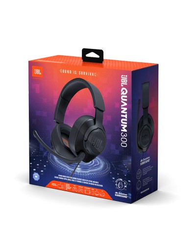 Qulaqlıq-qarnitur JBL Quantum 300 Black (JBLQUANTUM300BLK)