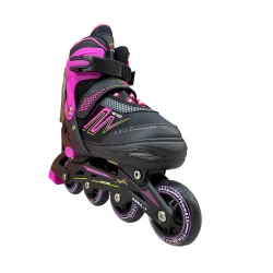 Роликовые коньки для детей 8902A, размер L, розовый/черный Роликовые коньки для детей 8902A, размер L, розовый/черный