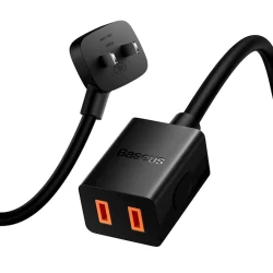 Мини-удлинитель Baseus PowerCombo mini PowerStrip 1AC with 1.0 m power cord CN (PSMN000101) Black