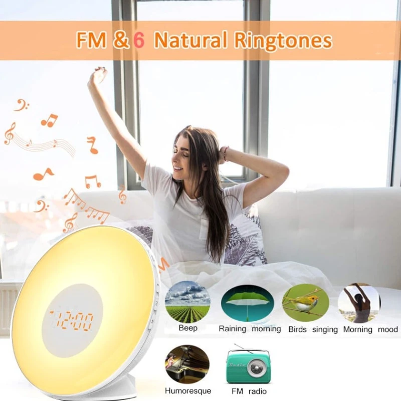 Gecə lampası UGUR047ACC15a, zəngli saat ilə