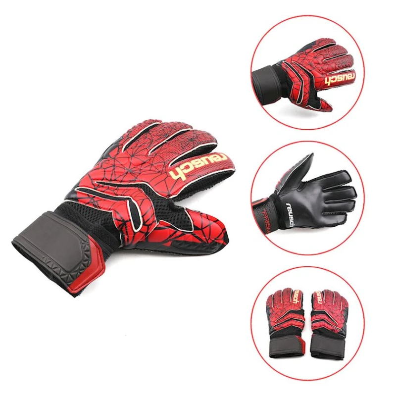 Вратарские перчатки Reusch №09, черные/красные