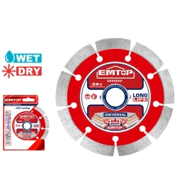 Диск отрезной алмазный Emtop EDDC011252, 125x10x22.2 мм Диск отрезной алмазный Emtop EDDC011252, 125x10x22.2 мм