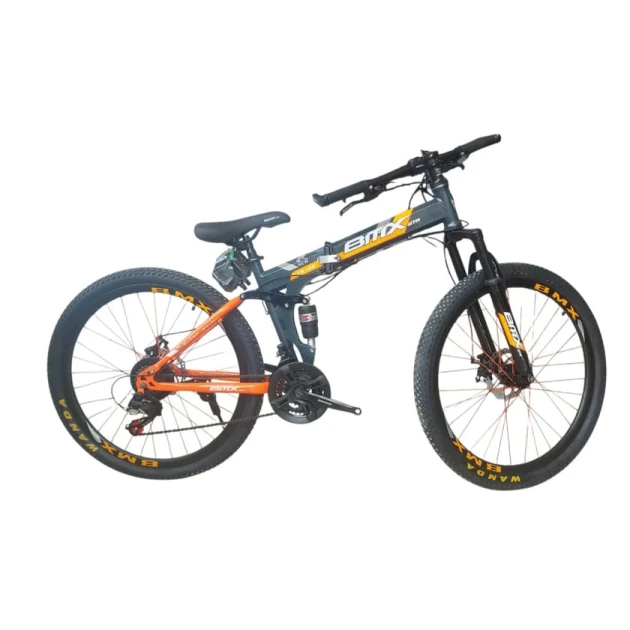 Uşaq velosipedi BMX 24-102 narıncı, qatlanan, sadə diskli