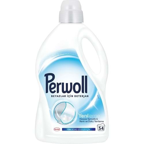 Гель для стирки Perwoll Advanced White, для белого белья, 2970 мл, 54 стирки Гель для стирки Perwoll Advanced White, для белого белья, 2970 мл, 54 стирки
