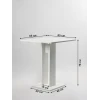 Обеденный стол, белый, ЛДСП, 65x65x78 см Обеденный стол, белый, ЛДСП, 65x65x78 см