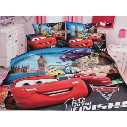 Детское постельное белье 012, покрывало 160х220 cм, наволочка 50х70 см, сатин, разноцветное Детское постельное белье 012, покрывало 160х220 cм, наволочка 50х70 см, сатин, разноцветное