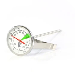 Кулинарный термометр Motta, для молока, градусы по Цельсию/градусы по Фаренгейту, 12.5х4 см, акрил, серебристый Кулинарный термометр Motta, для молока, градусы по Цельсию/градусы по Фаренгейту, 12.5х4 см, акрил, серебристый