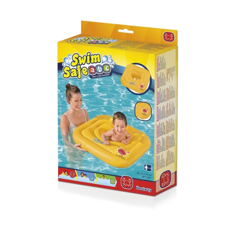 Детское надувное сиденье для плавания Bestway Swim Safe ABC, 72x72x24 см, 1-2 года Детское надувное сиденье для плавания Bestway Swim Safe ABC, 72x72x24 см, 1-2 года
