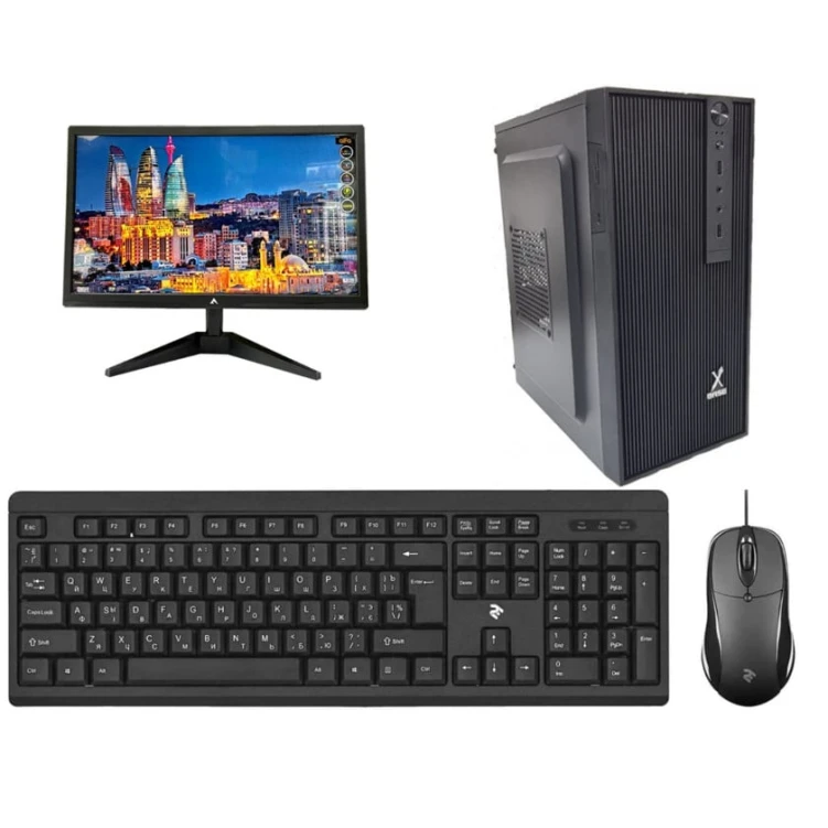 Настольный компьютер Arc İntel G series / 8 ram / 256 NVME/ 500 HDD/ 19 монитор Настольный компьютер Arc İntel G series / 8 ram / 256 NVME/ 500 HDD/ 19 монитор