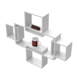 Divar rəfi Art Mebel 240, laminat, 110х110х15 sm