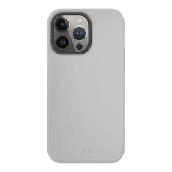 Çexol Uniq LINO iPhone 15 Pro üçün Chalk Grey
