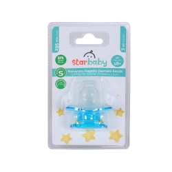 Соска-пустышка Star Baby ортодонтическая с колпачком, 18 месяцев, товар в ассортименте Соска-пустышка Star Baby ортодонтическая с колпачком, 18 месяцев, товар в ассортименте