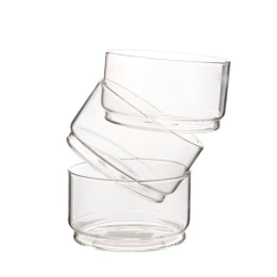 Набор емкостей для хранения Hom-Me 105750, 3 шт, 12 см, стекло, прозрачный