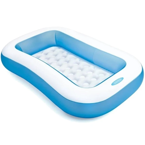 Надувной бассейн Intex H57225588403, 166x100x28 см, 90 л, голубой