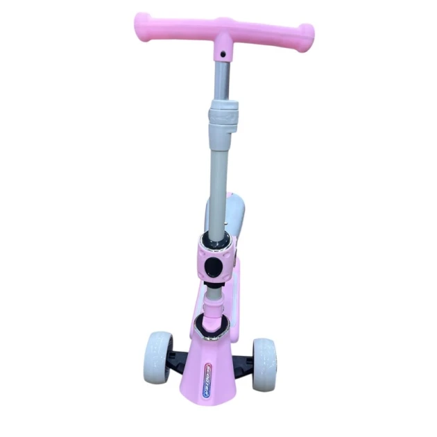 Uşaq samokatı 5237_588-1P, oturacaqlı, bluetooth-la, çəhrayı