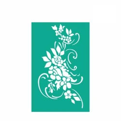 Trafaret yapışqan Rosa Talent, 13x20 sm, №2002 Güllər