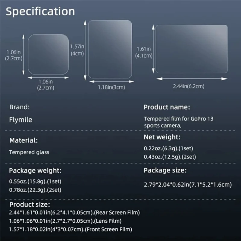Набор защитных стекол для камеры Puluz 6838000848A для GoPro Hero 13 Набор защитных стекол для камеры Puluz 6838000848A для GoPro Hero 13