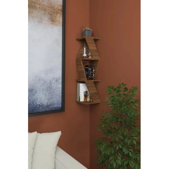 Полка настенная Art Mebel 62, ламинат, 85х22х22 см, коричневая Полка настенная Art Mebel 62, ламинат, 85х22х22 см, коричневая