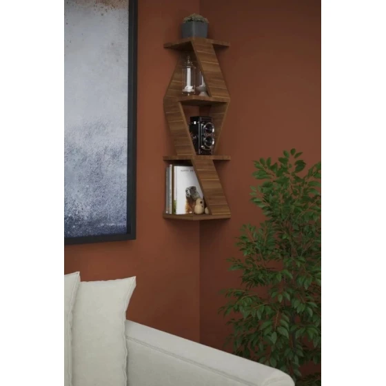 Полка настенная Art Mebel 62, ламинат, 85х22х22 см, коричневая Полка настенная Art Mebel 62, ламинат, 85х22х22 см, коричневая