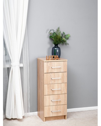 Tumba Letta, LDSP, bej, 89х35х35 sm