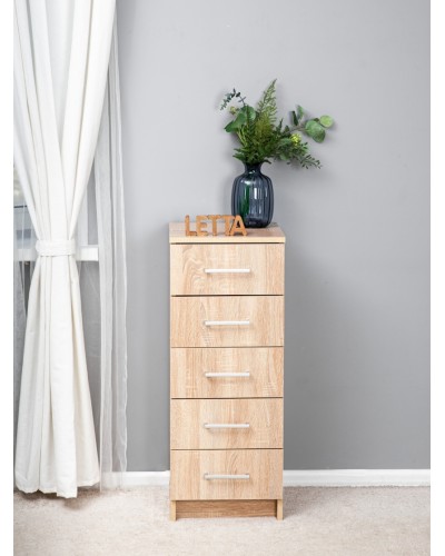 Tumba Letta, LDSP, bej, 89х35х35 sm