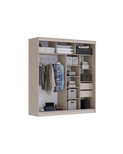 Şkaf Art Mebel Art-160-48, bej, 220х160х60 sm