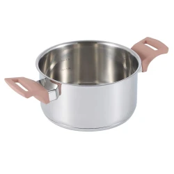 Qazan Werner Eletto, 18 sm, 2.4 l, paslanmayan polad, gümüşü