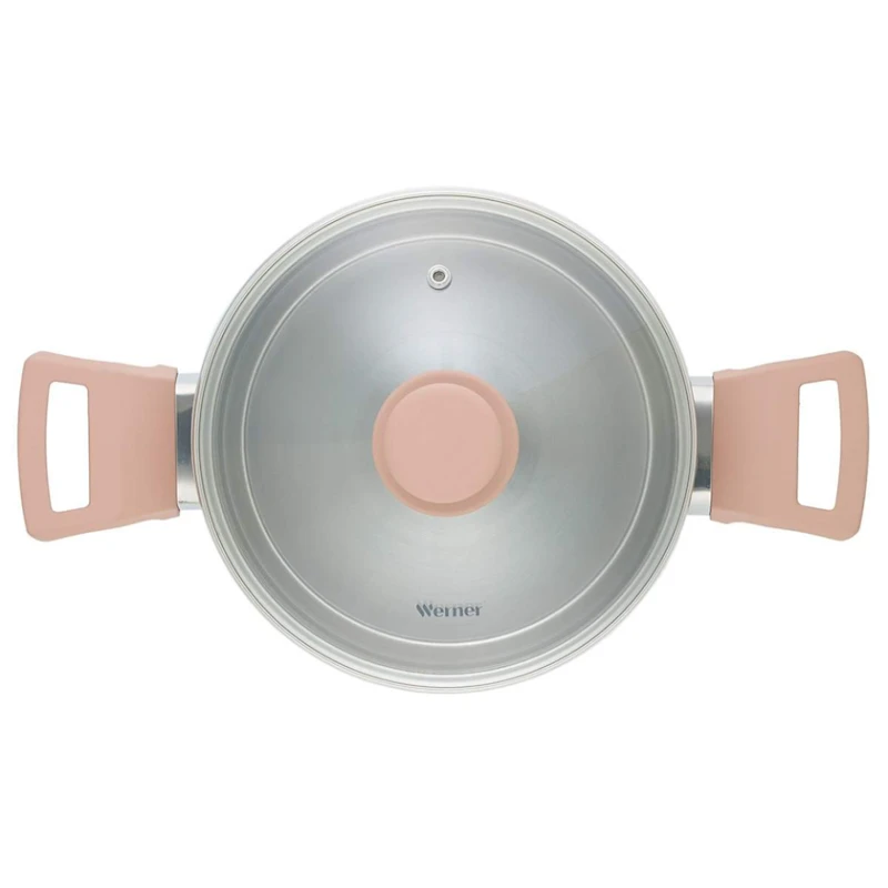 Кастрюля Werner Eletto, 18 см, 2.4 л, нержавеющая сталь, серебристая