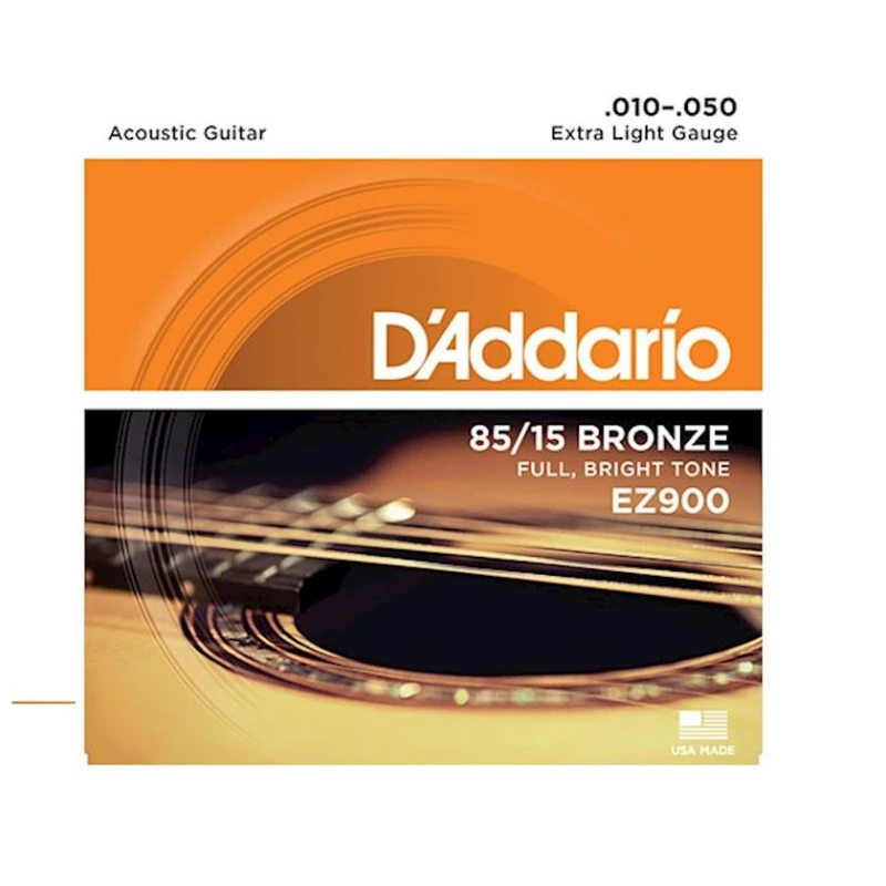 Набор струн для акустической гитары D’Addario 010-050 EZ900 Набор струн для акустической гитары D’Addario 010-050 EZ900