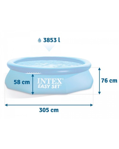 Şişmə hovuz İntex 28120NP, göy, 305x76 sm, 3853 l