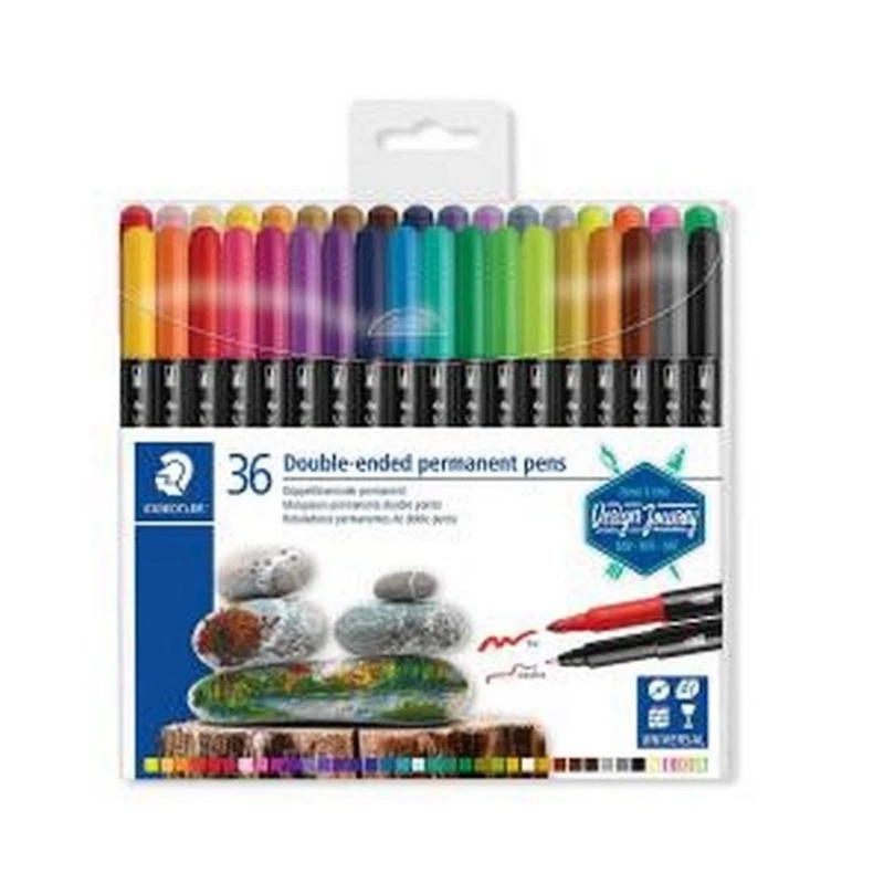 Набор фломастеров Staedtler Design Journey, универсальные, перманентные, двусторонние, 36шт Набор фломастеров Staedtler Design Journey, универсальные, перманентные, двусторонние, 36шт