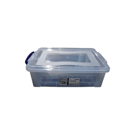 Контейнер Dunya Plastik, 6 л, прямоугольный, пластик, прозрачный