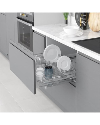 Altlıq Starax S-2034-C, 90 sm, 88x52x18.5 sm, alüminium, gümüşü