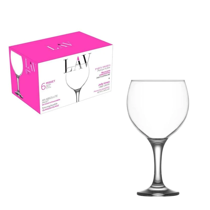 Набор бокалов Lav Misket NH_MİS590F, 690 мл, стекло, 6 шт Набор бокалов Lav Misket NH_MİS590F, 690 мл, стекло, 6 шт