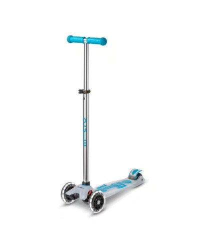 Uşaqlar üçün samokat Micro Maxi Deluxe Flux LED Aqua MMD138