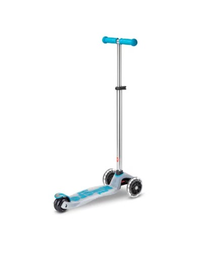 Uşaqlar üçün samokat Micro Maxi Deluxe Flux LED Aqua MMD138