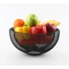 Meyvə qabı, metal, qara, 29x15x12 sm