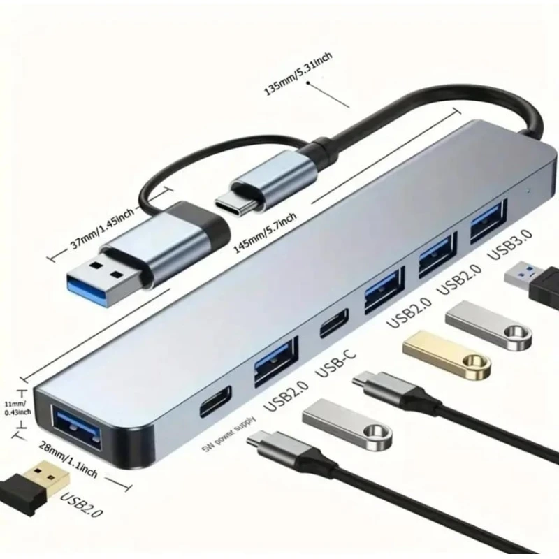 USB HUB 7-in-1 TypeC/USB 3.0 USB HUB 7-in-1 TypeC/USB 3.0