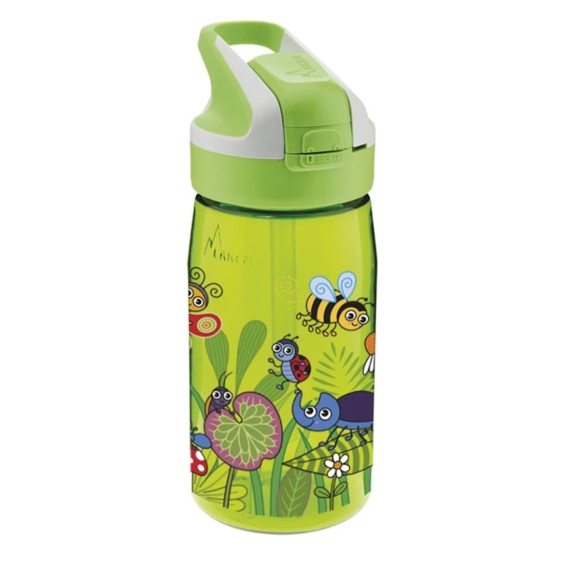 Uşaq termosu Laken Bichitos Summit Cap, 450 ml, yaşıl