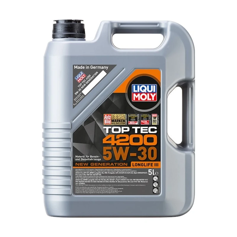Моторное масло Liqui Moly Top Tec 4200 5W-30 New Generation, 5 л Моторное масло Liqui Moly Top Tec 4200 5W-30 New Generation, 5 л