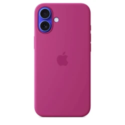 Чехол Apple Silicone Case with MagSafe для iPhone 16 Plus Fuchsia (Официальная гарантия)
