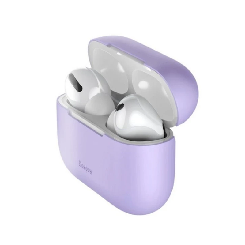 Чехол для наушников Baseus Super Thin Silica Gel Case для Apple AirPods Pro, Purple Чехол для наушников Baseus Super Thin Silica Gel Case для Apple AirPods Pro, Purple